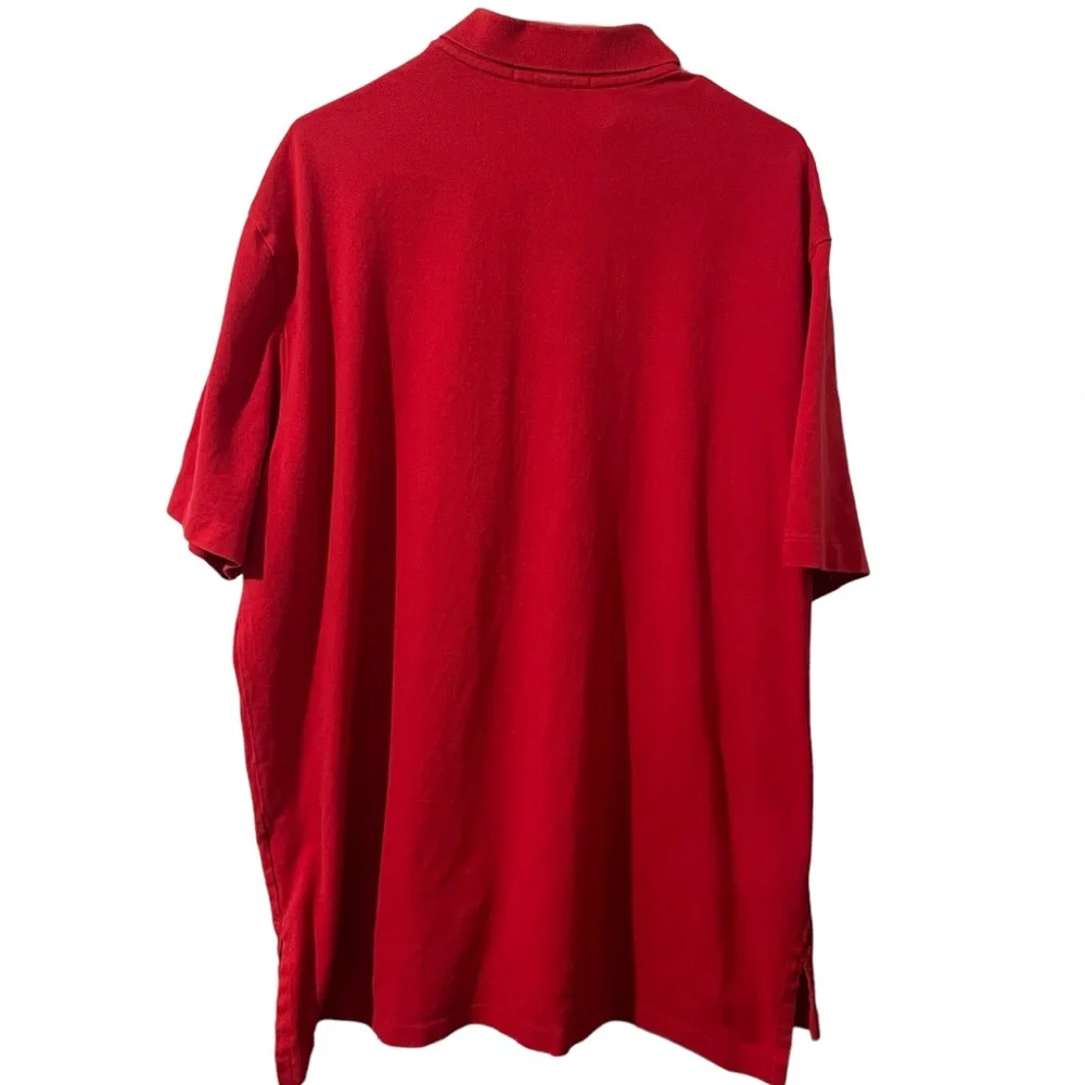 Polo Ralph Lauren Shirt Men 2XL‎ Red Embroidered Pony Solid Lightweight Casual
